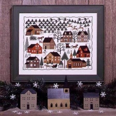 Stickvorlage The Prairie Schooler - Christmas Village