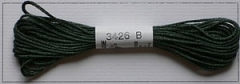 Soie d'Alger Seidenstickgarn - Farbe 3426 warmes grün