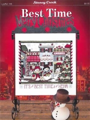 Stickvorlage Stoney Creek Collection - Best Time Merry Christmas
