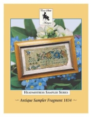 Stickvorlage Cross Stitch Antiques - Antique Sampler Fragment 1834