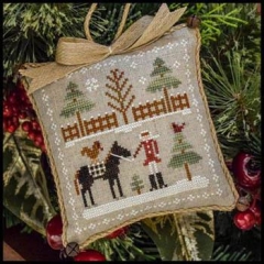 Stickvorlage Little House Needleworks - Farmhouse Christmas 2 Horsin Around