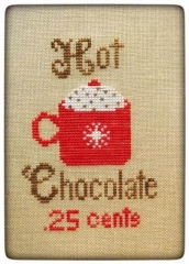 Stickvorlage Pickle Barrel Designs - Hot Chocolate (Ausverkauf)