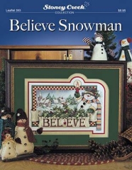 Stickvorlage Stoney Creek Collection - Believe Snowman