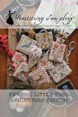 Stickvorlage Heartstring Samplery - Festive Little Fobs 2 Springtime Edition