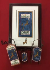 Stickvorlage Foxwood Crossings - Rudolph Flight School