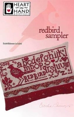 Stickvorlage Heart In Hand Needleart - Redbird Sampler (w/emb)