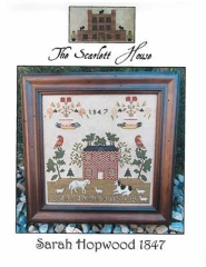 Stickvorlage The Scarlett House - Sarah Hopwood 1847