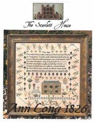 Stickvorlage The Scarlett House - Ann Long 1826