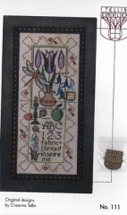 Stickvorlage Tellin Emblem - Still Life Sampler - Tulips