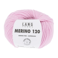 Lang Yarns Merino 120 - Farbe 0009 rosa