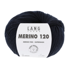 Lang Yarns Merino 120 - Farbe 0025 nachtblau
