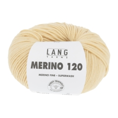 Lang Yarns Merino 120 - Farbe 0049 hellgelb