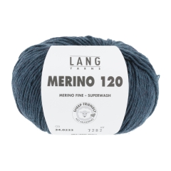 Merino 120 - Lang Yarns - petrol melange (0233)