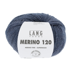 Merino 120 - Lang Yarns - jeans dunkel melange (0234)