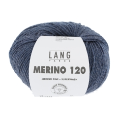 Merino 120 - Lang Yarns - jeans dunkel melange
