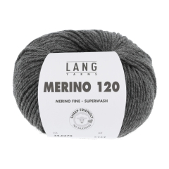 Merino 120 - Lang Yarns - dunkelgrau melange (0270)