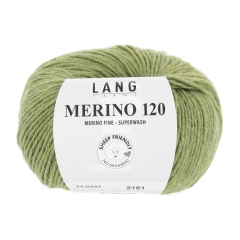 Merino 120 - Lang Yarns - hell olive melange (0297)
