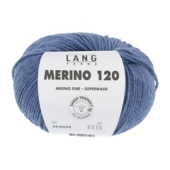 Merino 120 - Lang Yarns - jeans mittel melange (0334)