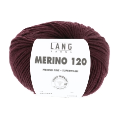 Lang Yarns Merino 120 - bordeaux (0364)