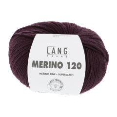 Lang Yarns Merino 120 - aubergine (0390)