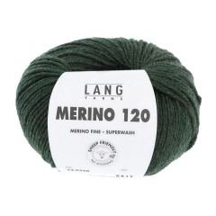 Merino 120 - Lang Yarns - olive chante claire (0398)