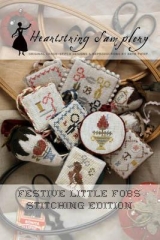 Stickvorlage Heartstring Samplery - Festive Little Fobs Stitching Edition