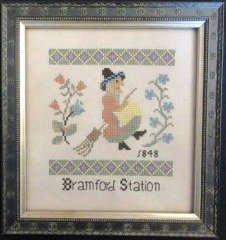 Stickvorlage Queenstown Sampler Designs - Witch Of Bramford Station