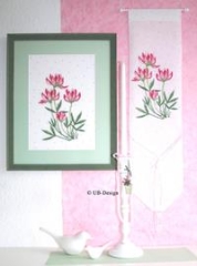 Stickvorlage UB-Design - Blütenquartett pink