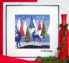 Stickvorlage UB-Design - Weihnachtswunderwald