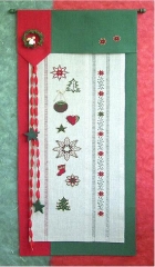 Stickvorlage UB-Design - Weihnachtszauberei in grün-rot