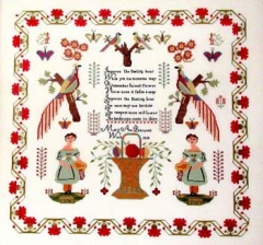 Stickvorlage Queenstown Sampler Designs - Mary Ann Pearson 1838