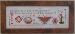 Stickvorlage Queenstown Sampler Designs - Elizabeth Ann Bartholomew