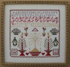 Stickvorlage Queenstown Sampler Designs - R. Le Tellier 1873