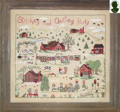 Stickvorlage Sara Guermani - Stitching And Quilting Party w/button