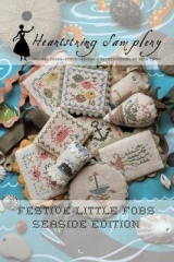 Stickvorlage Heartstring Samplery - Festive Little Fobs 6 Seaside Edition