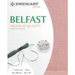 Zweigart Belfast Leinen 32ct - Farbe 4042 ash rose (Precut 48x68 cm)