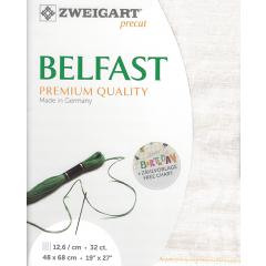 Zweigart Belfast Leinen 32ct - Farbe 1079 vintage düne (Precut 48x68 cm)