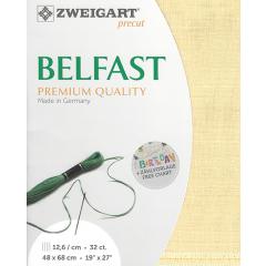 Zweigart Belfast Precut 32ct - 48x68 cm Farbe 2127 hellorange