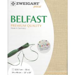 Zweigart Belfast Leinen 32ct - Farbe 233 hellbeige (Precut 48x68 cm)