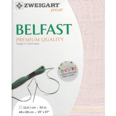 Zweigart Belfast Precut 32ct - 48x68 cm Farbe 4115 rose/blush