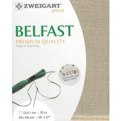 Zweigart Belfast Leinen 32ct - Farbe 53 rohleinen (Precut 48x68 cm)