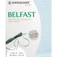 Zweigart Belfast Precut 32ct - 48x68 cm Farbe 562 eisblau