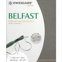 Zweigart Belfast Precut 32ct - 48x68 cm Farbe 7025 granit