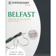 Zweigart Belfast Precut 32ct - 48x68 cm Farbe 7026 schiefer