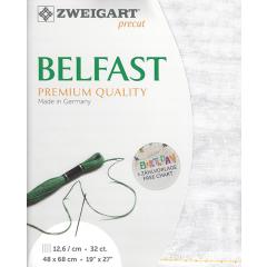 Zweigart Belfast Leinen 32ct - Farbe 7139 vintage marmor (Precut 48x68 cm)