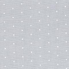 Zweigart Belfast Meterware 32ct - Farbe 7479 Mini Dots grau-weiß