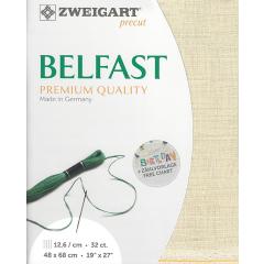 Zweigart Belfast Leinen 32ct - Farbe 770 platin (Precut 48x68 cm)