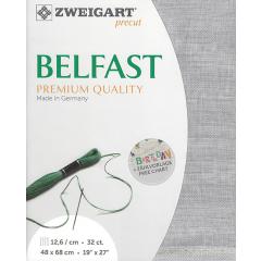 Zweigart Belfast Leinen 32ct - Farbe 7729 vintage grau (Precut 48x68 cm)