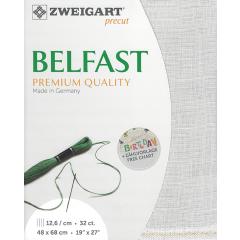 Zweigart Belfast Leinen 32ct - Farbe 786 nebelgrau (Precut 48x68 cm)