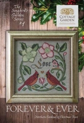 Stickvorlage Cottage Garden Samplings - Songbirds Garden 1 - Forever & Ever